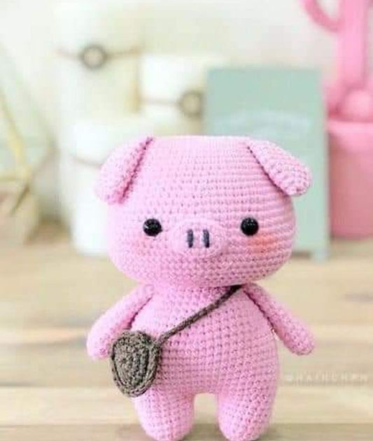 Muñeco Tejido Porky Pink
