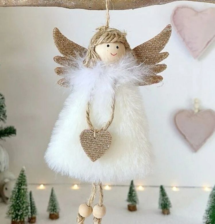 Angelitos decorativos navideños