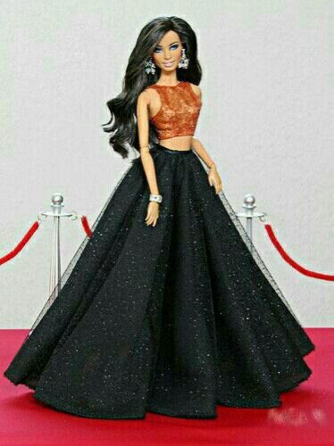 Blusa y falda vestido para Barbie