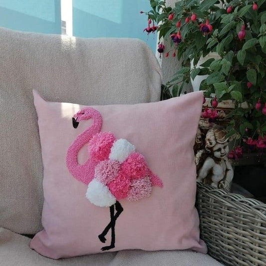 Cojin flamingo