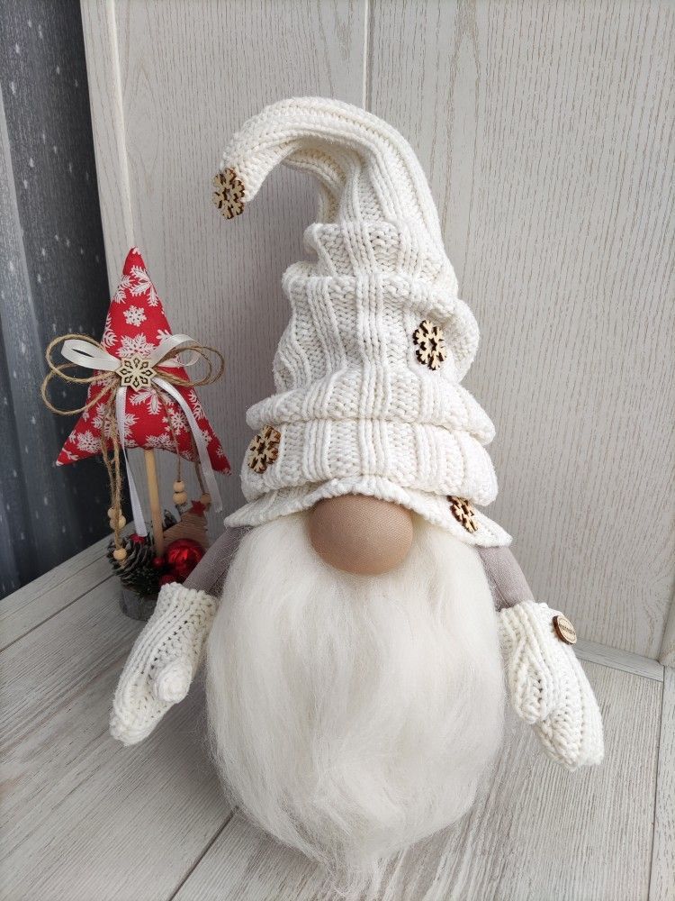 Duende navidad blanco