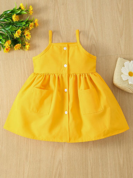 Vestido infantil amarillo