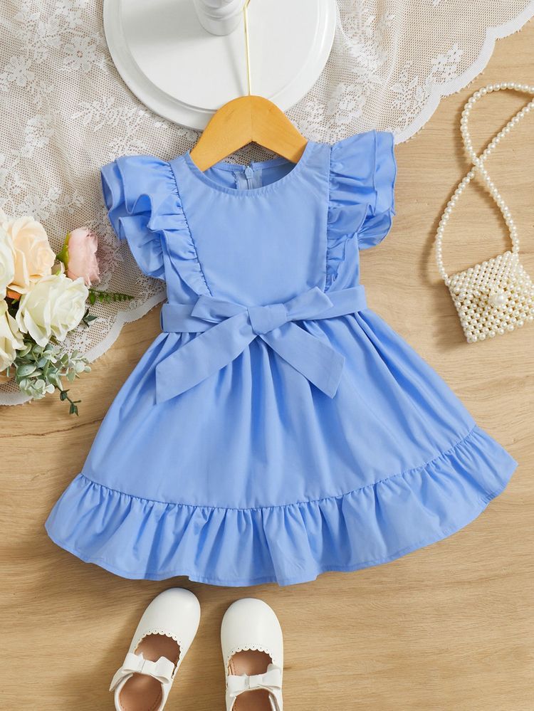 Vestido infantil azul