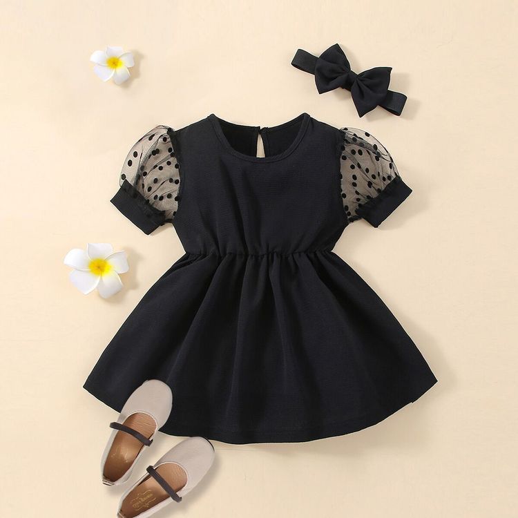 Vestido infantil negro model