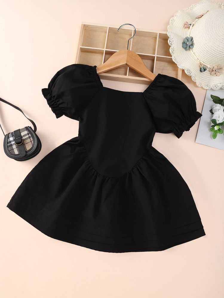 Vestido infantil negro muñeca