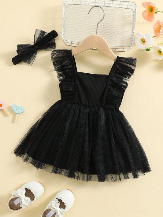 Vestido infantil negro princesa