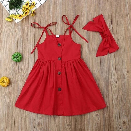 Vestido infantil rojo